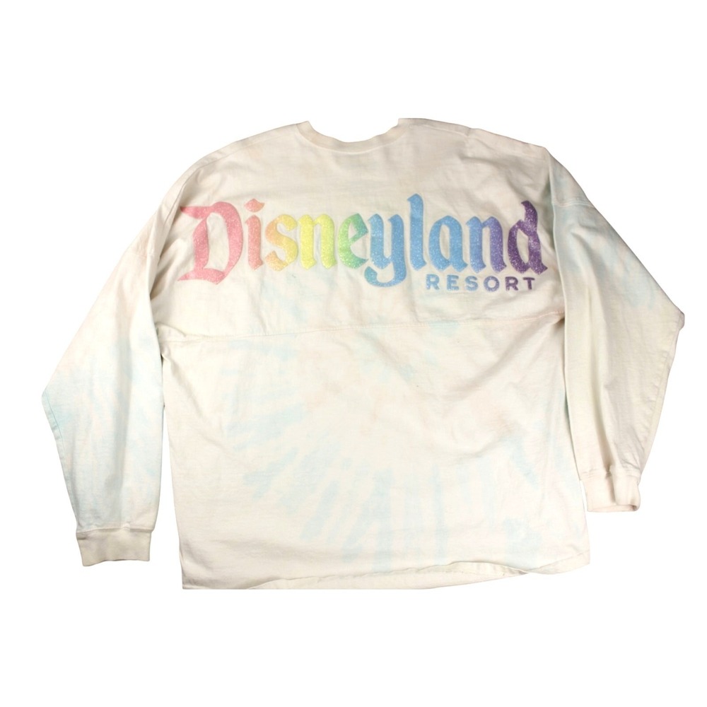 Disneyland Resorts Spirit Jersey Rainbow Tie Dye Unisex Large Disney Parks